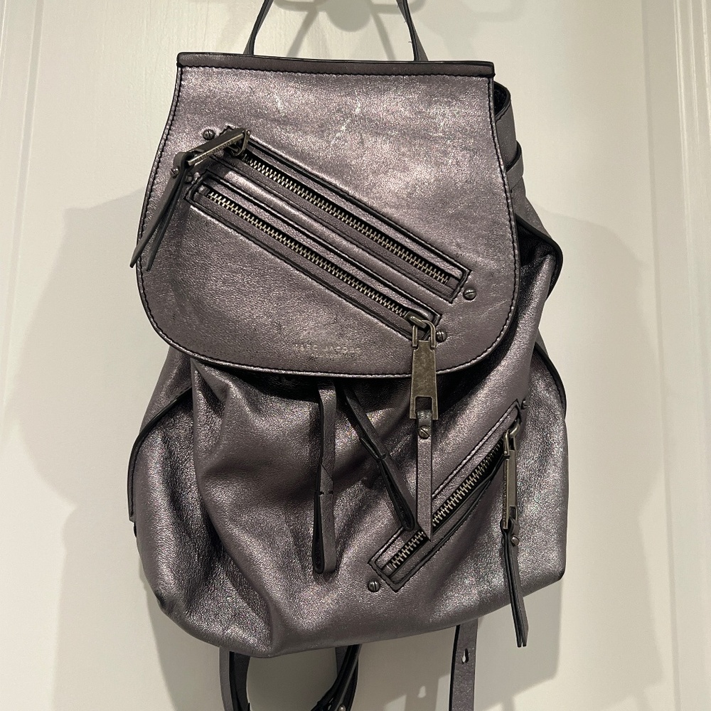 Marc Jacobs Mini Silver Backpack - image 5